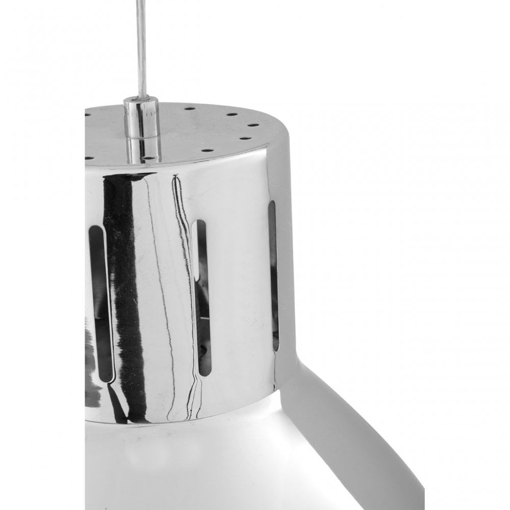 Jasper Pendant Light, Metal, Silver