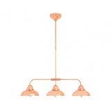 Jasper 3 Pendant Light, Stainless Steel, Copper