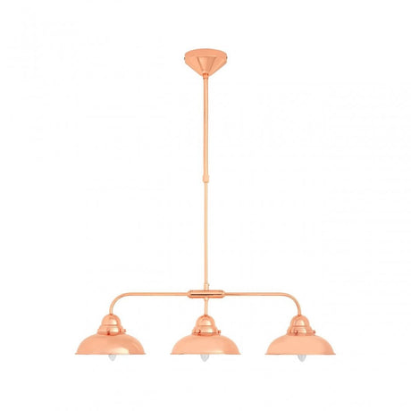 Jasper 3 Pendant Light, Stainless Steel, Copper