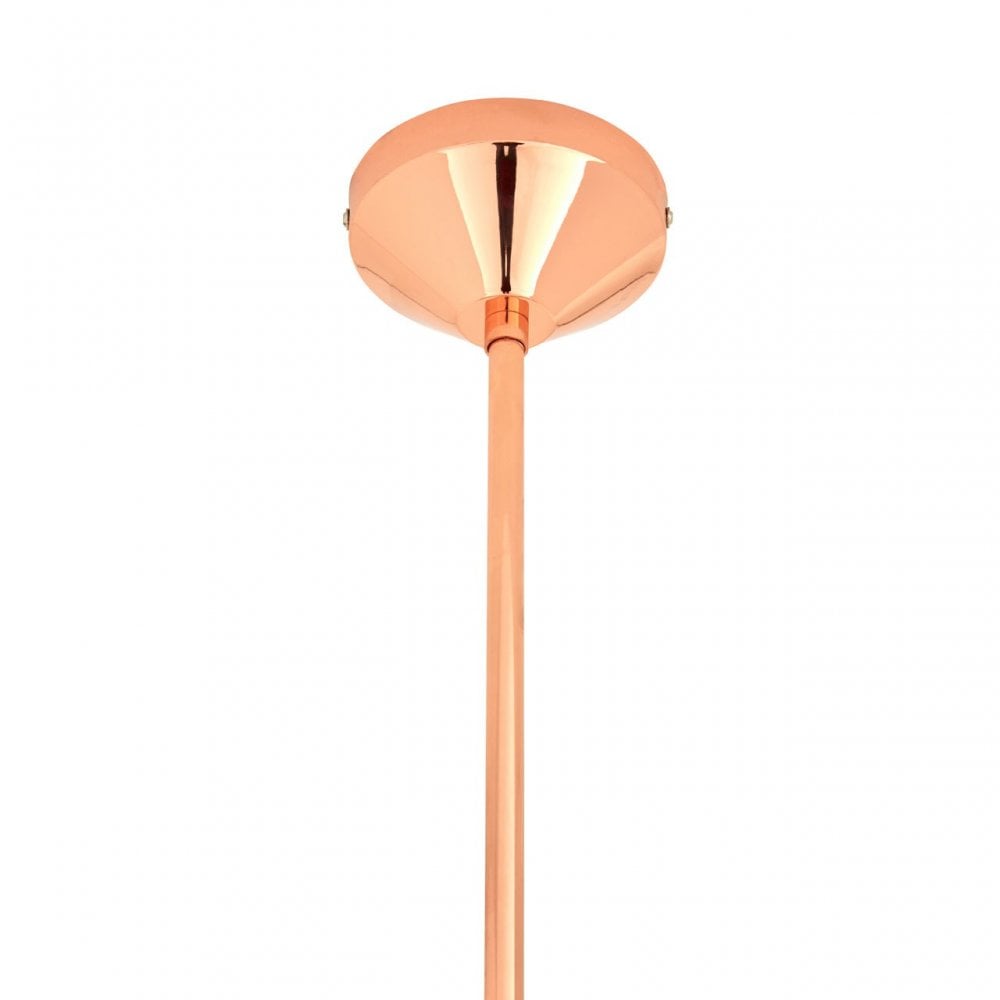 Jasper 3 Pendant Light, Stainless Steel, Copper