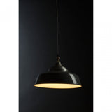 Oslo Large Pendant Light, Iron, Wood, Grey