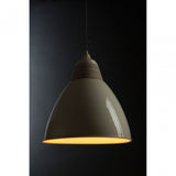 Oslo Extra Large Pendant Light, Iron, Wood, White