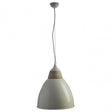 Oslo Large Pendant Light, Iron, Wood, White