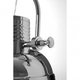 Sprocket Pendant Light, Metal, Silver