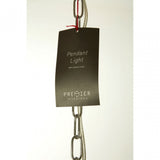 Sprocket Pendant Light, Metal, Silver
