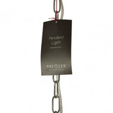 Sprocket Pendant Light, Metal, Silver