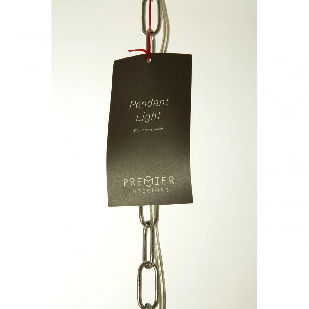 Sprocket Pendant Light, Metal, Silver