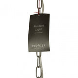 Sprocket Pendant Light, Metal, Silver