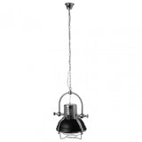 Sprocket Pendant Light, Metal, Black