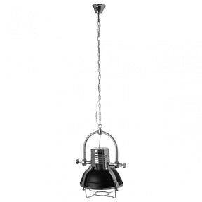 Sprocket Pendant Light, Metal, Black