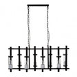Meary Pendant Light, Glass, Iron, Black