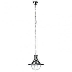 Sprocket Pendant Light, Chrome, Glass, Silver