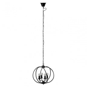 Meary Pendant Light, Iron, Black