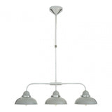 Jasper Pendant Light, Enamel, Grey