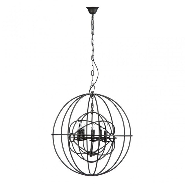 Orbital Pendant Light, Chromed Metal