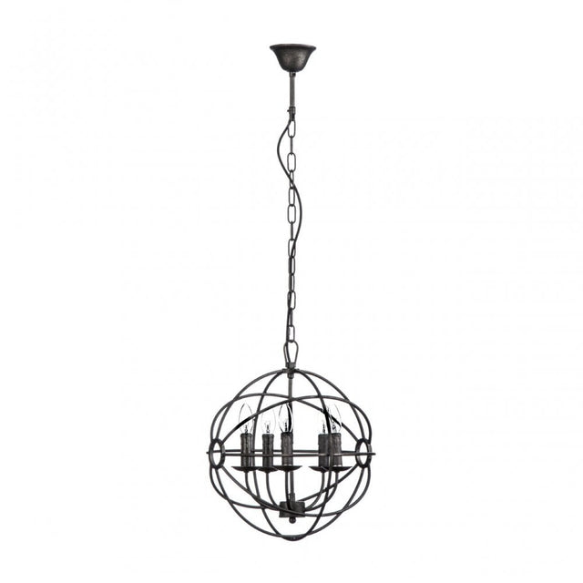 Orbital Pendant Light, Chromed Metal