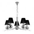 Pendant Light, Chrome, Black