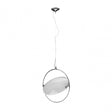 Lunar Pendant Light, Chrome, Glass, White