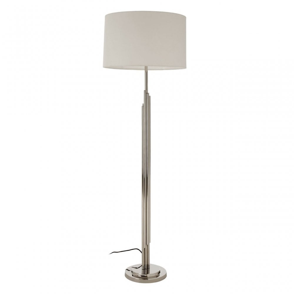 Mallo Floor Lamp, Stainless Steel, Silver