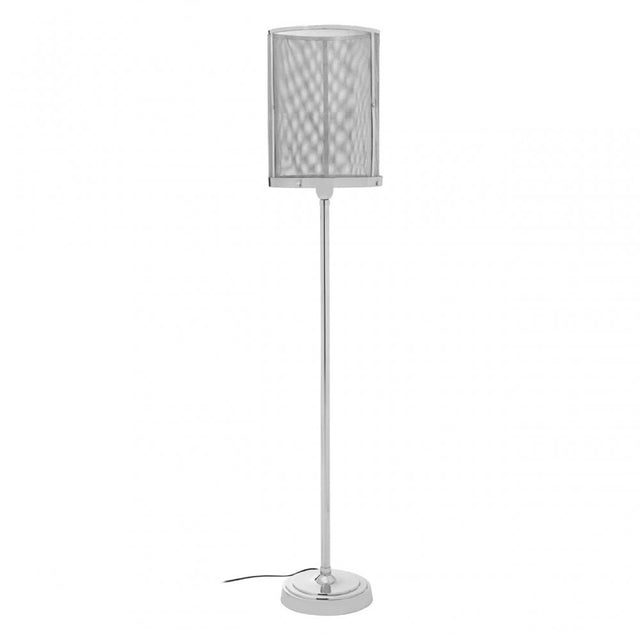 Myles Floor Lamp, Aluminium, Brass, Iron, Steel, Silver