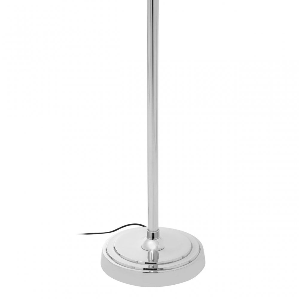 Myles Floor Lamp, Aluminium, Brass, Iron, Steel, Silver