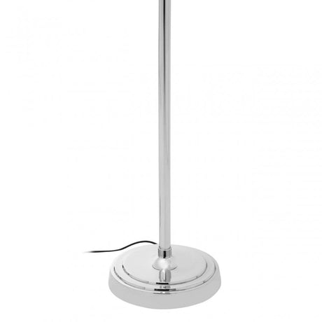 Myles Floor Lamp, Aluminium, Brass, Iron, Steel, Silver