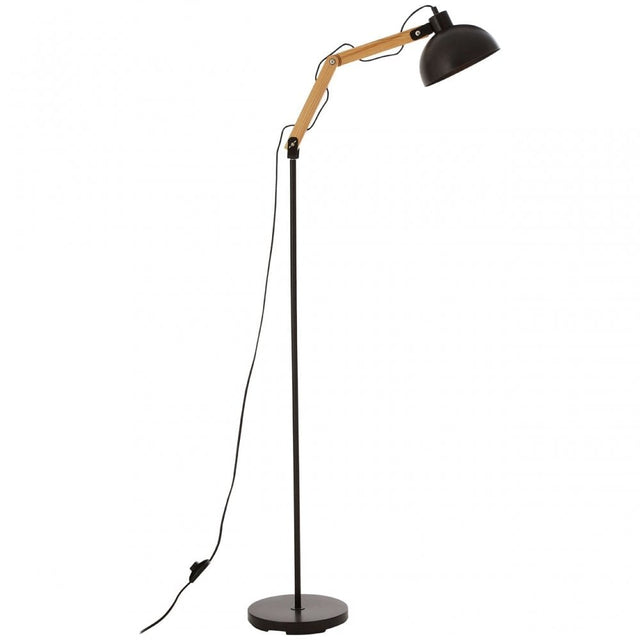 Blair Floor Lamp, Wood, Black