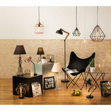 Blair Floor Lamp, Wood, Black