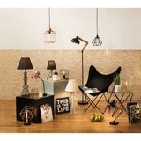 Blair Floor Lamp, Wood, Black