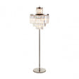 Tuskin Floor Lamp, Crystal, Iron