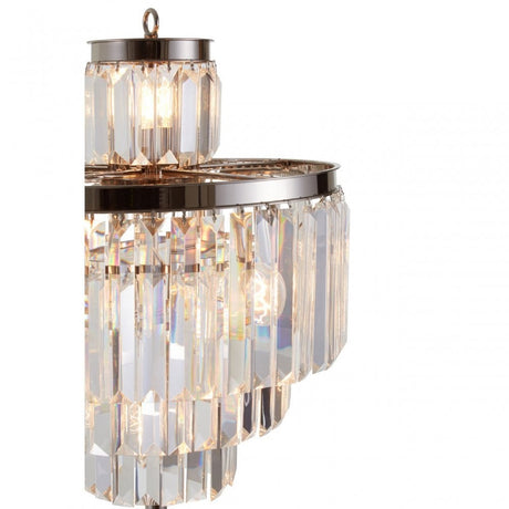 Tuskin Floor Lamp, Crystal, Iron
