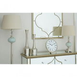 Ulyana Floor Lamp, Crystal, Glass, Iron, Linen