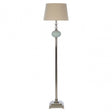Ulyana Floor Lamp - EU Plug, Crystal, Glass, Iron, Linen