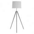 Unique Tripod Floor Lamp - EU Plug, Iron, Linen, Cream