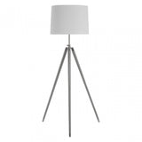 Unique Tripod Floor Lamp - EU Plug, Iron, Linen, Cream