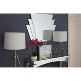 Unique Tripod Floor Lamp - EU Plug, Iron, Linen, Cream