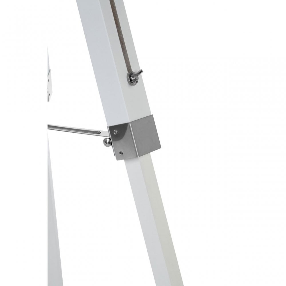 White Bailey Tripod Floor Lamp, White