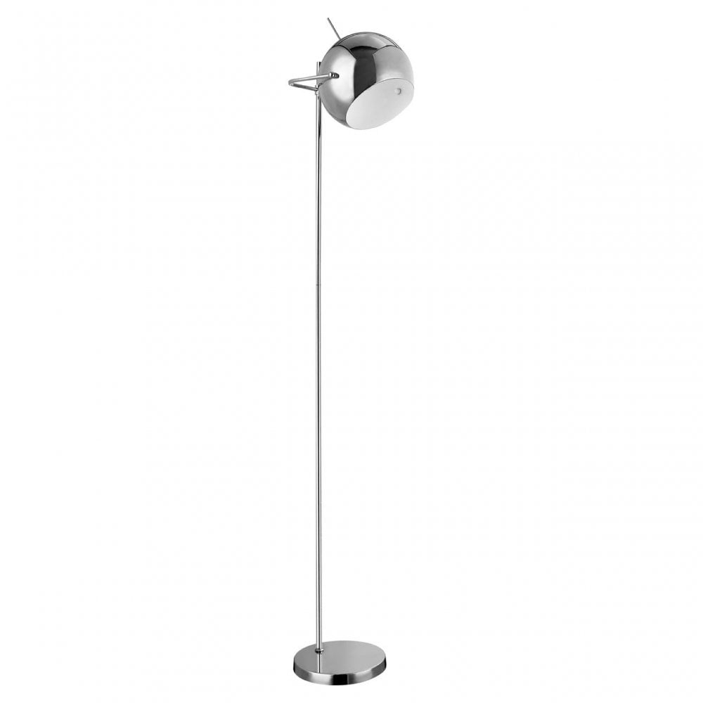 Floor Lamp, Metal, Silver