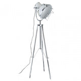 Sprocket Tripod Floor Lamp, Metal, White