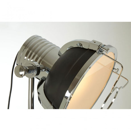 Sprocket Tripod Floor Lamp, Metal, Black