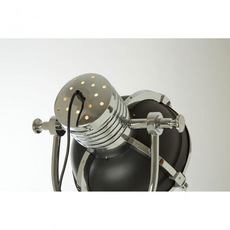 Sprocket Tripod Floor Lamp, Metal, Black