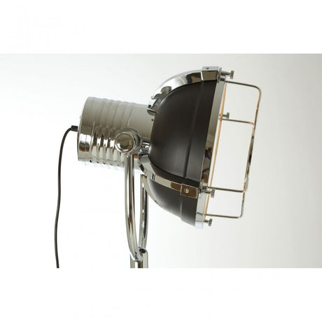 Sprocket Tripod Floor Lamp, Metal, Black