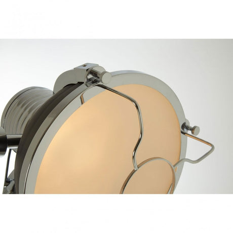 Sprocket Tripod Floor Lamp, Metal, Black