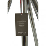Sprocket Tripod Floor Lamp, Metal, Black