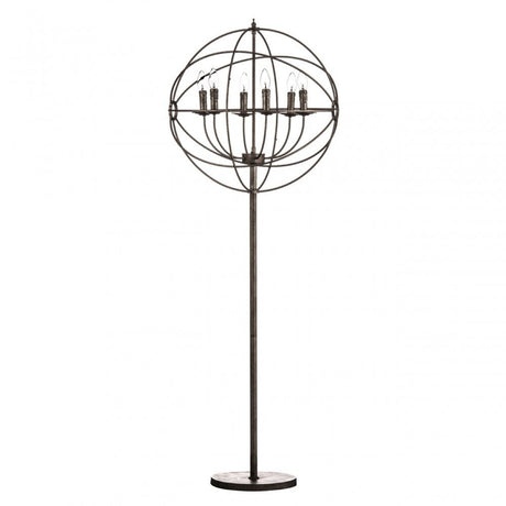 Orbital Floor Lamp, Chromed Metal