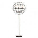 Orbital Floor Lamp, Chromed Metal