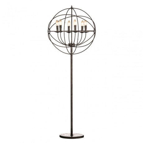 Orbital Floor Lamp, Chromed Metal