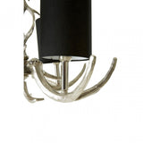 4 Light Rockclif Rockclif Antler Chandelier, Aluminium, Nickel, Silver