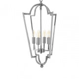 Venice Tapered Chandelier, Stainless Steel, Silver