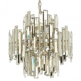 Kelona Small Chandelier, Crystal, Stainless Steel